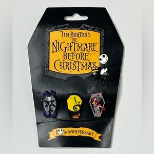 Hot Topic Nightmare Before Christmas 10th Anniversary Pin Set Vintage